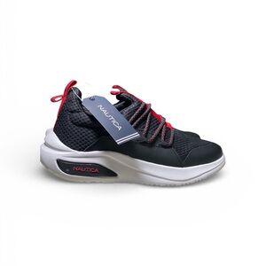 Nautica Black and Red Athletic Shoes